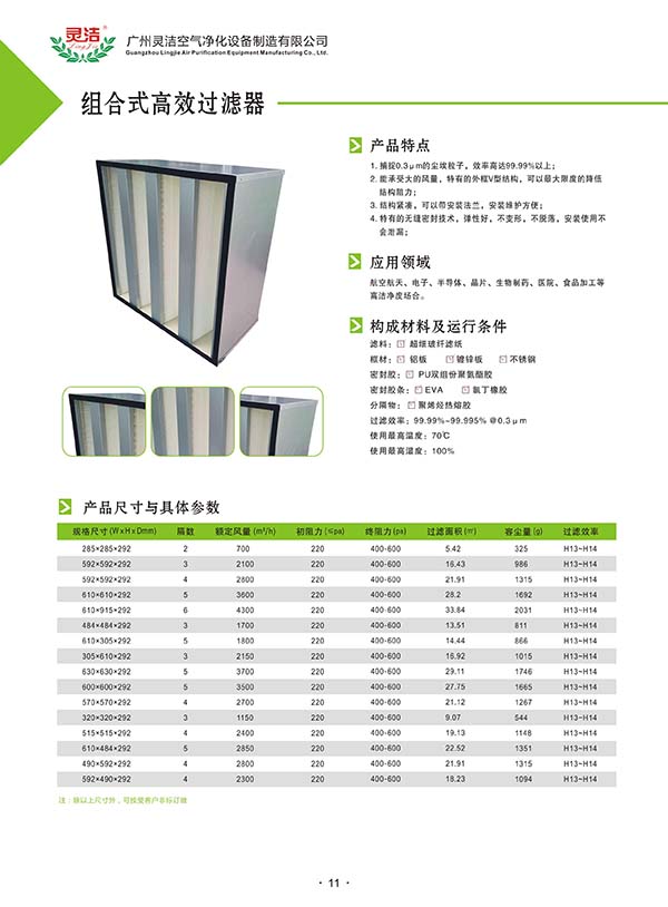 組合式高效草莓视频在线视频使用壽命及更換周期 組合式高效草莓视频在线视频使用壽命及更換周期